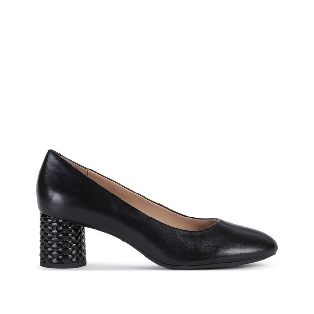 Ortensia leather heels black Geox | La 