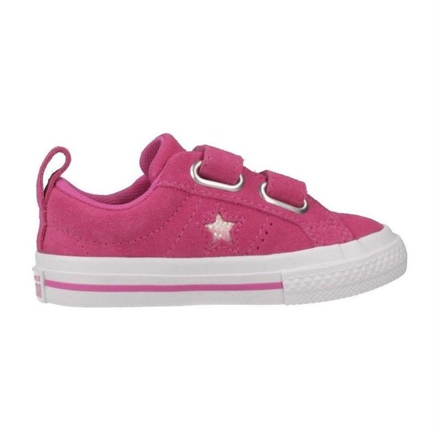 converse rouge en cuir