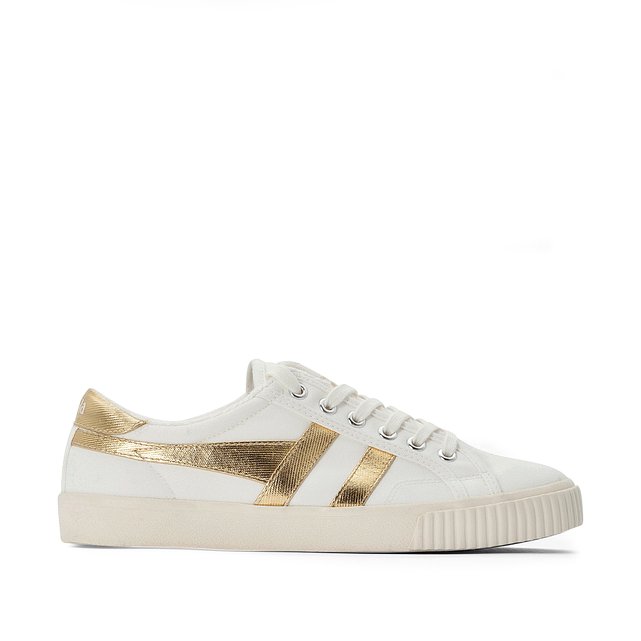 Mark cox tennis trainers white/gold 