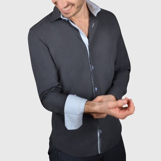 chemise bicolore homme