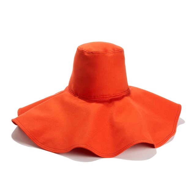 Wide Brim Hat Orange Quynh Bui X La Redoute La Redoute