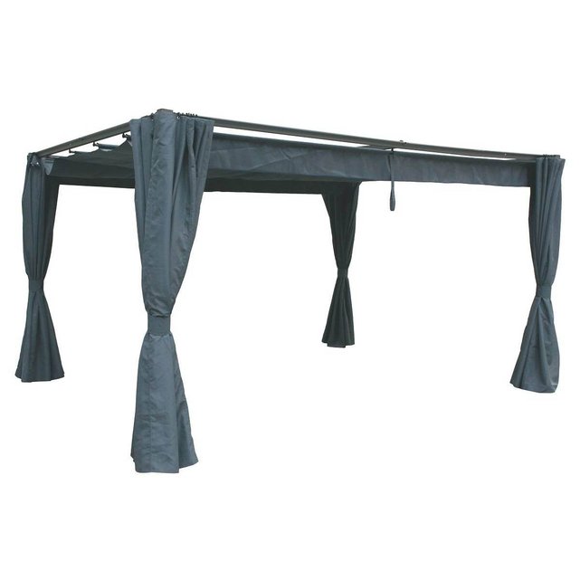 Jeu de 4 rideaux pour tonnelle palmeira 3 x 3 m ardoise Hesperide ... Jeu de 4 rideaux pour tonnelle palmeira 3 x 3 m ardoise Hesperide ...