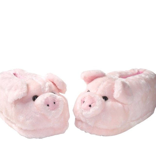 Chaussons animaux peluche homme - cochon rose Sleeperz La Redoute Chaussons animaux peluche homme - cochon rose Sleeperz La Redoute