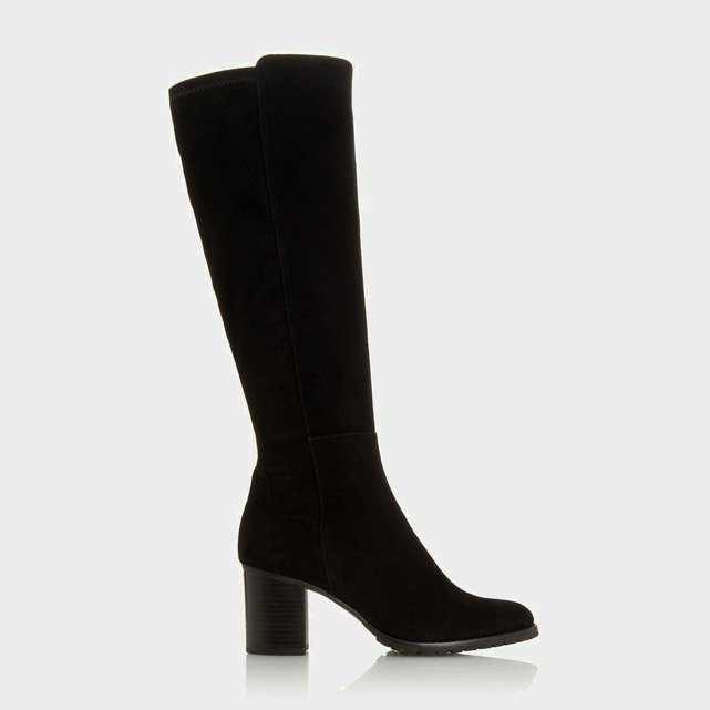 bottes noires daim
