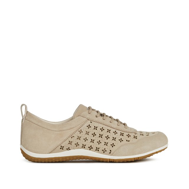 Vega leather trainers , taupe, Geox 