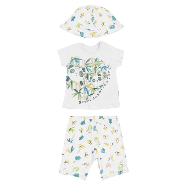 Ensemble Vetements Bebe 3 Pieces Biologique Panda Blanc Sevira Kids La Redoute