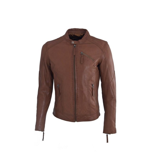Blouson en cuir souple johny Dks | La Redoute