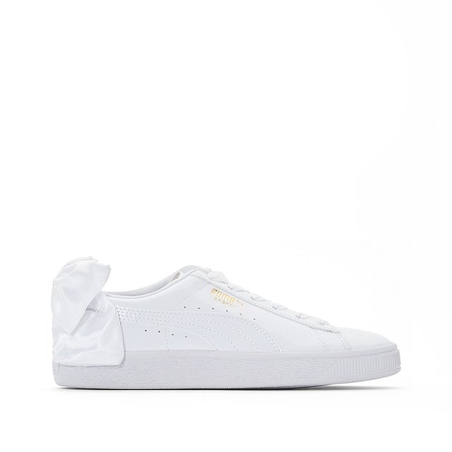 puma bow noir vernis
