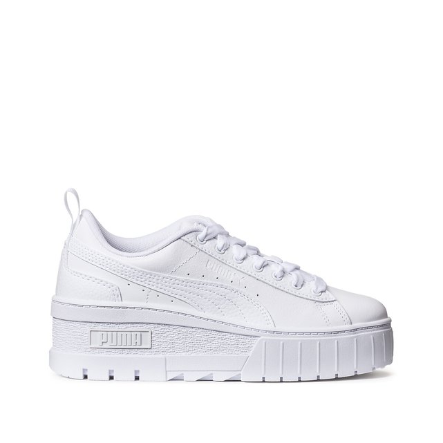 Mayze wedge wns trainers in leather, white, Puma | La Redoute