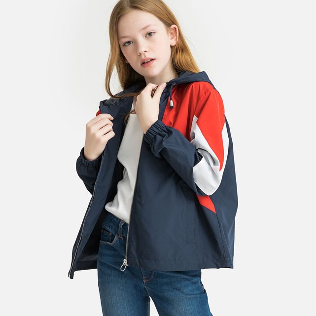 Coupevent à capuche 1016 ans bleu marine La Redoute Collections  La