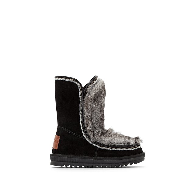 Bottes cuir fourrées joana Les Tropeziennes Par M Belarbi noir | La Redoute