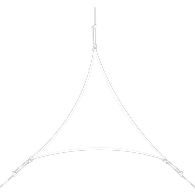 Voile d'ombrage triangle 5x5x5m Jardindeco | La Redoute