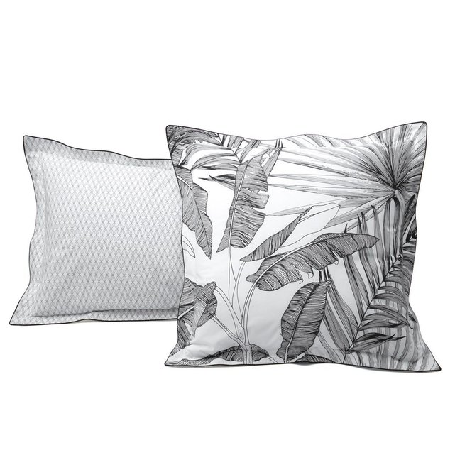 Taie D Oreiller Tropical Percale De Coton Noir Tradition Des Vosges La Redoute