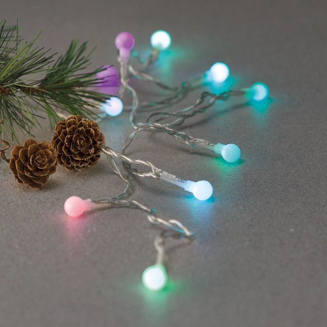 Guirlande de miniboules avec 20 ampoules led noël multicolore El Corte