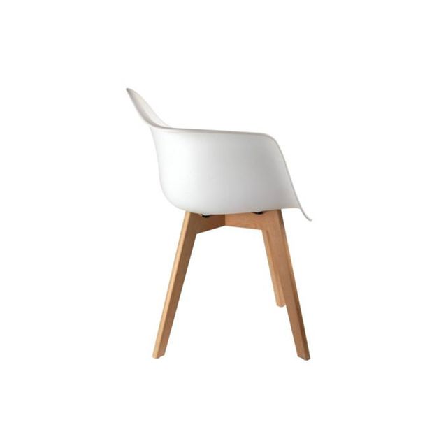 Chaise Enfant Avec Accoudoirs Scandinave Blanc Baby Norway Blanc Declikdeco La Redoute