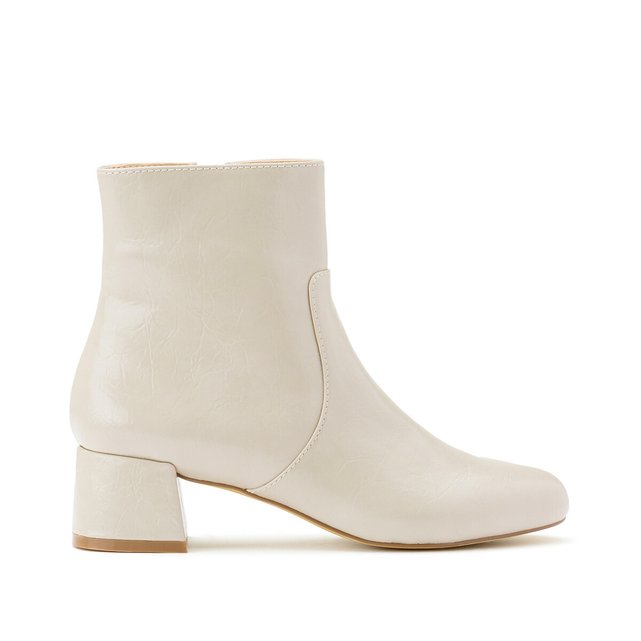 cream ankle boot