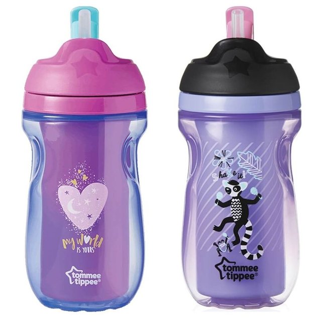 Le Repas De Bebe Bebe Puericulture 12m Tommee Tippee Tasse Isotherme A Paille Garcon Estiloss Com