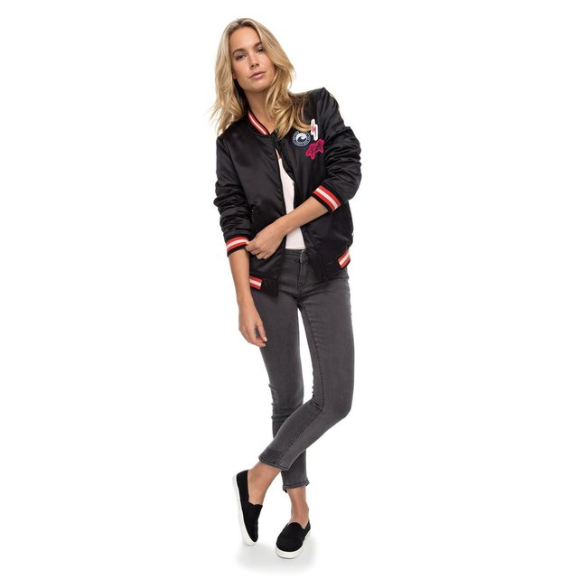 Veste Anthracite Noir Marine En Roxy Life Redoute Satin La Bomber T6WrBcT