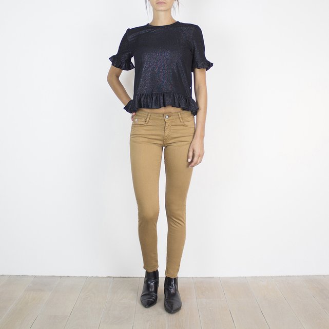 T-shirt lisa com gola redonda, mangas curtas  LE TEMPS DES CERISES image 0