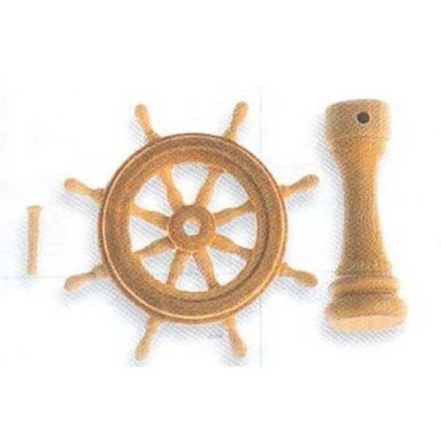 Accessoire pour maquette de bateau en bois roue de gouvernail en bois 30 mm Artesania Beatriz Accessoire pour maquette de bateau en bois roue de gouvernail en bois 30 mm Artesania Beatriz