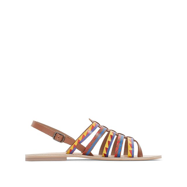 Sandales Imprimé Imprimé Azthèque Sandales Cuir Imprimé Cuir Azthèque Sandales Cuir Azthèque Sandales L35jARq4