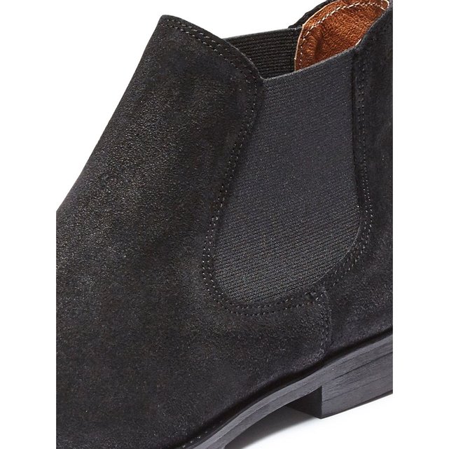 Cuir Black For Rry1p Femme Bottes Candy En Selected Chelsea x6pcvIw