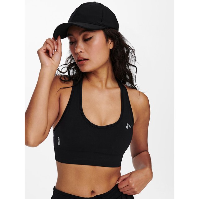 Longline Medium Impact Sports Bra • Very Black – Tonya's Treasures Inc.