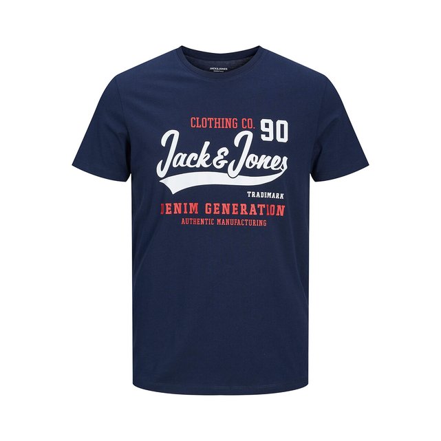Heren Kleding voor voor Kleding voor sport gym en workout voor Sweaters Jack & Jones T-shirt Met Ronde Hals En Logo in het Wit voor heren 
