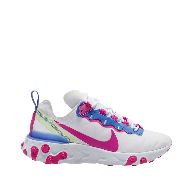 React element 55 trainers , pink, Nike 