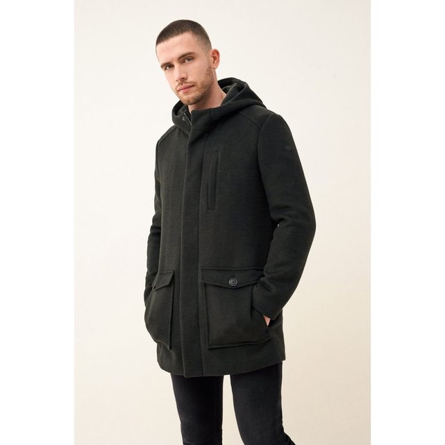 Manteau long en étoffe switzerland gris Salsa | La Redoute Manteau et blouson homme SALSA | La Redoute