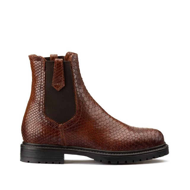 Boots cuir next cognac Jonak | La Redoute