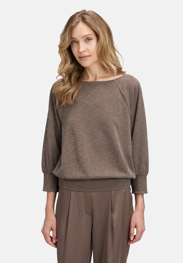 Top Bretelles Blanc Et Tee Shirt Rose Manches Longues Fleuri BETTY BARCLAY Taille 42