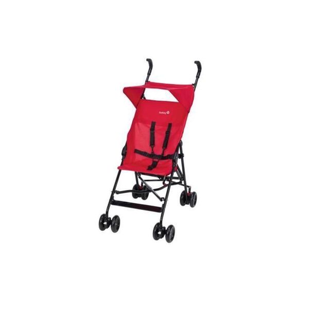 poussette canne rouge