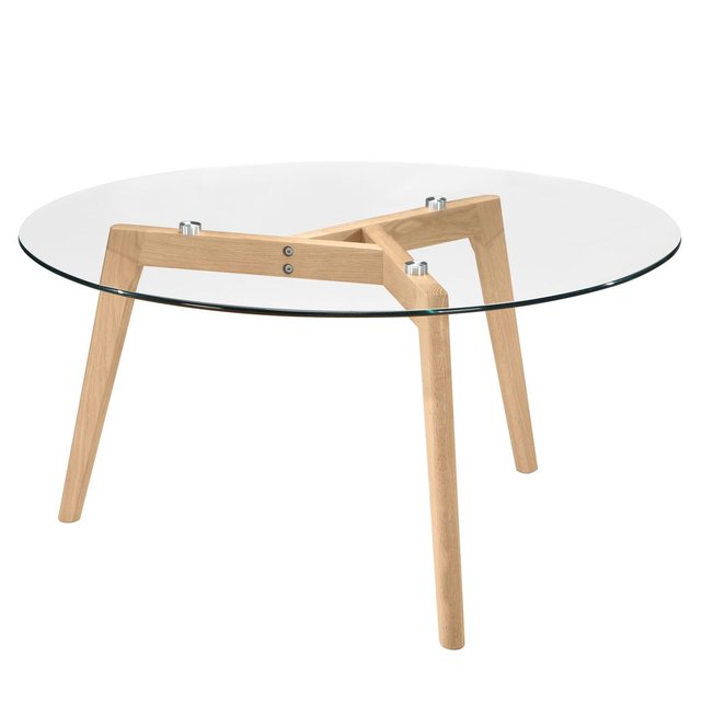Table Basse Ronde Bilto Transparent Rendez Vous Deco La Redoute