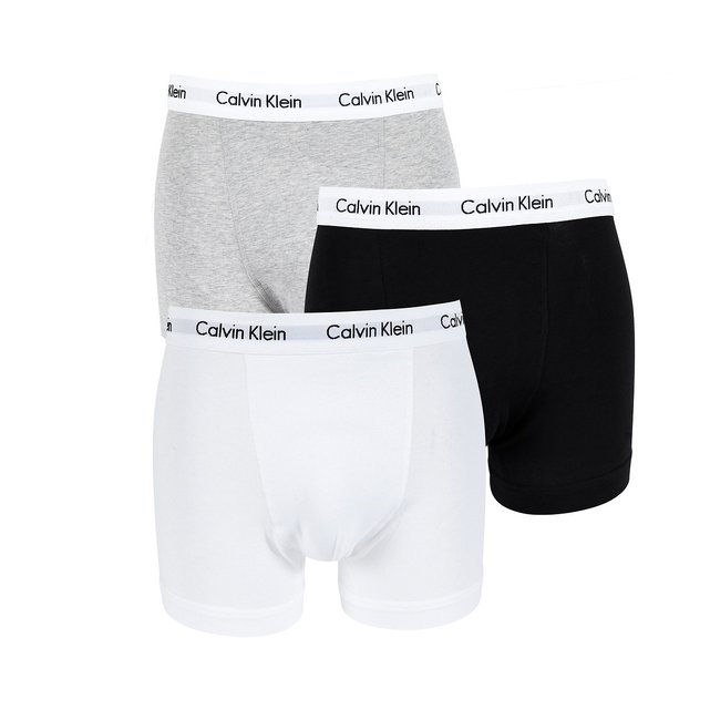 Pack of 3 stretch cotton hipsters Calvin Klein Underwear | La Redoute