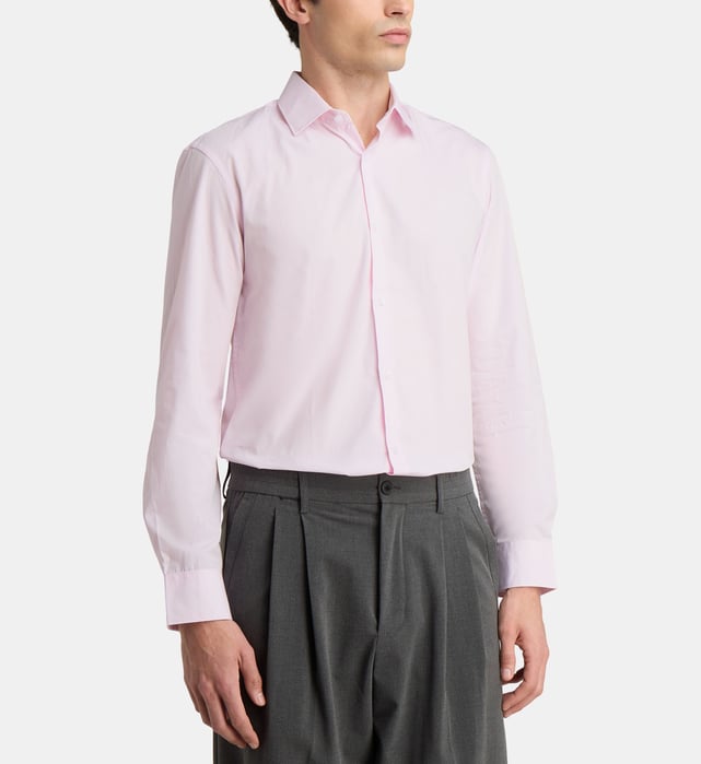 Chemise Ajustée Hawes & Curtis Rose à Rayures - Taille 8, En Coton Avec Lycra, Très Bon état