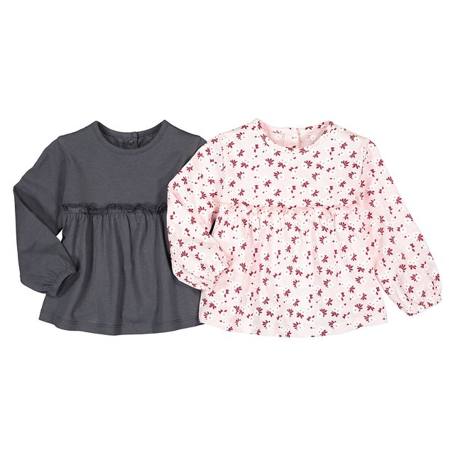 Curipeer Long Sleeve Baby Girls Blouse for Spring Casual Toddle Girl Cotton Tops Shirt