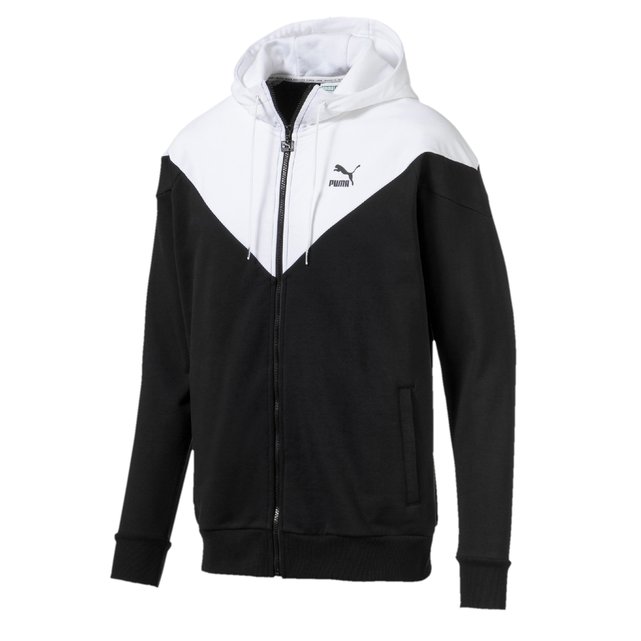 black and white puma hoodie