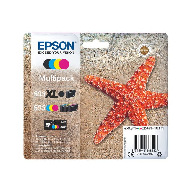 Cartouche d'encre pack etoile mer 4 couleurs Epson | La Redoute