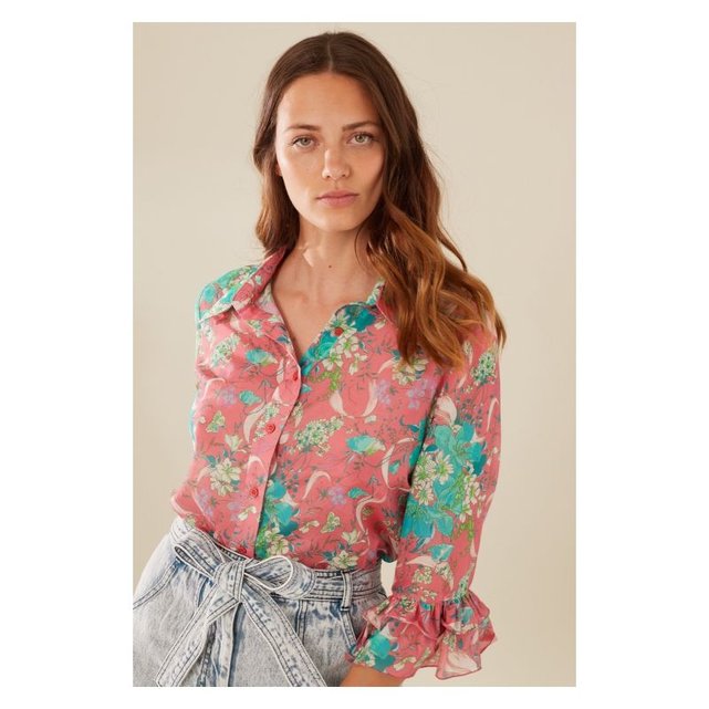 chemise fleur
