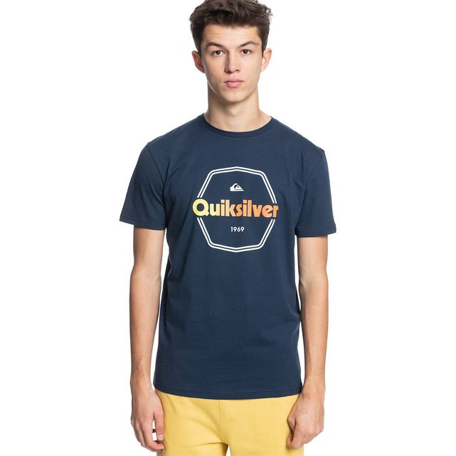 QUIKSILVER MENS T SHIRT.DROP IN DROP OUT COTTON SHORT SLEEVED TOP TEE 9S 5295 WB 