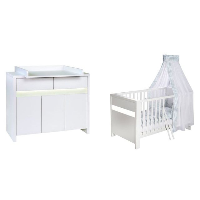 Chambre Duo Planete Blanc Lit Evolutif Commode Schardt La Redoute