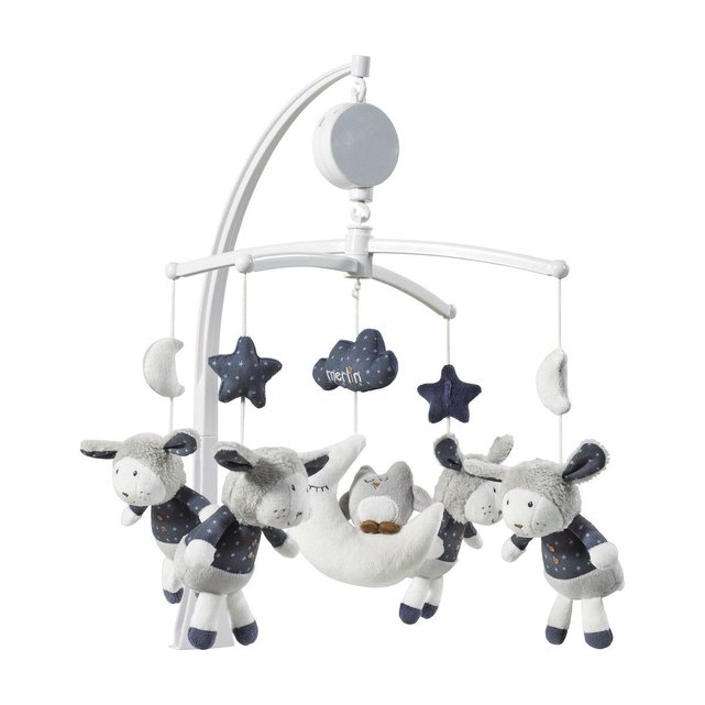 Mobile Musical Bebe Mouton Merlin Blanc Sauthon La Redoute