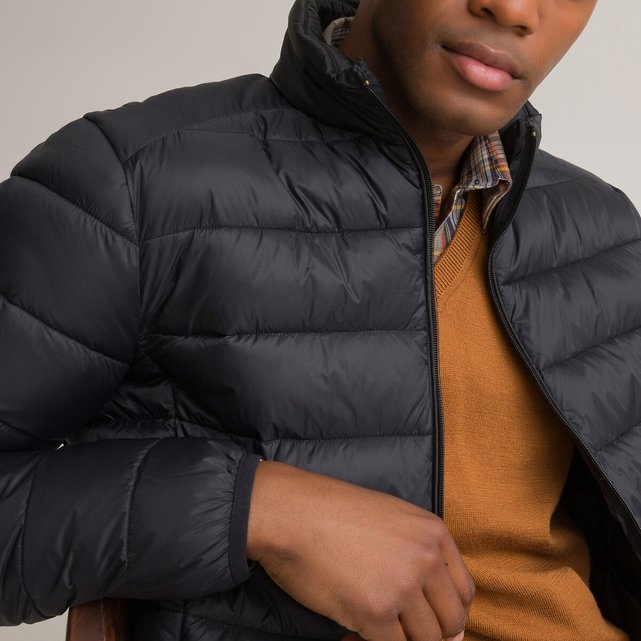 Mfasica Mens Thicken Quilted Warm Zip-up Brumal Removeable Hood Down Jacket