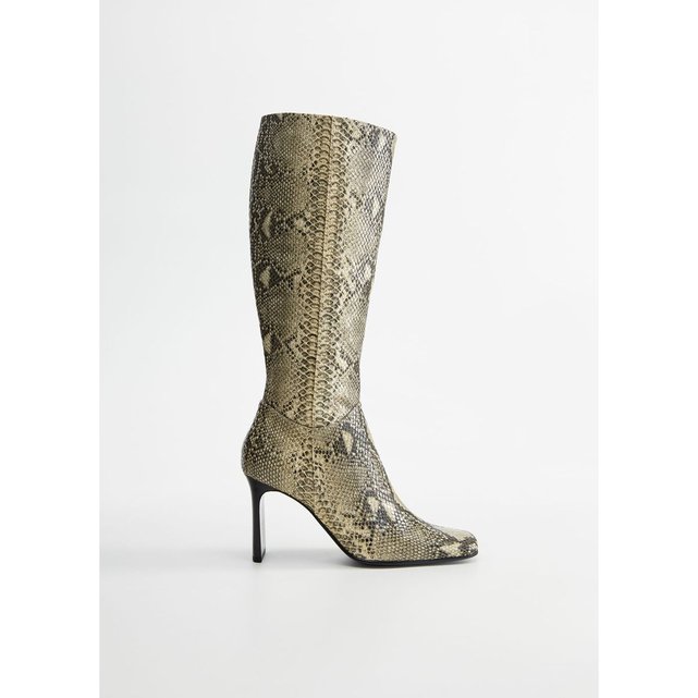 bottes imprimé serpent