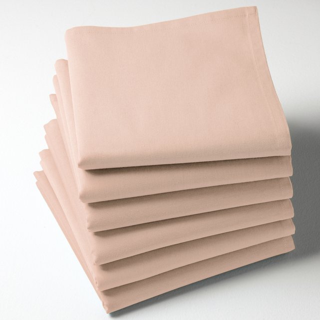 6er-Pack unifarbene Servietten SCENARIO, Baumwolle  LA REDOUTE INTERIEURS image 0