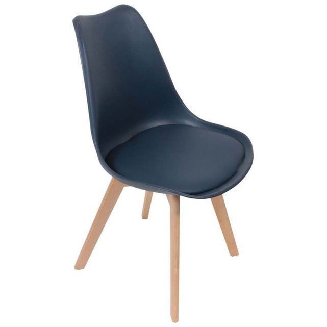 Chaise scandinave avec assise rembourrée Chaise scandinave avec assise rembourrée