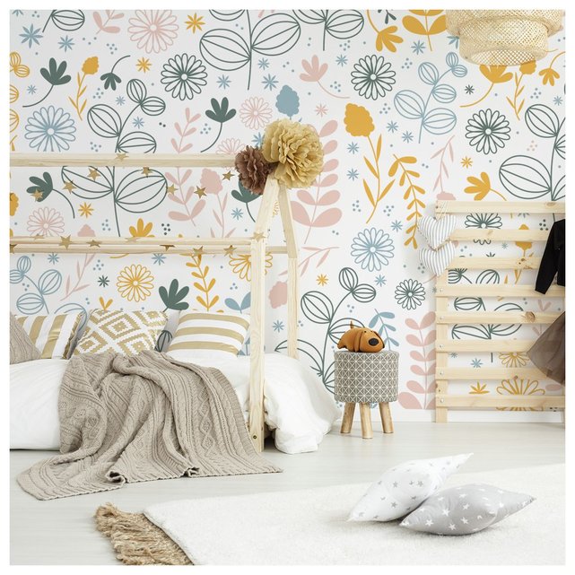 Papier peint chambre bébé jungle - Acte Deco