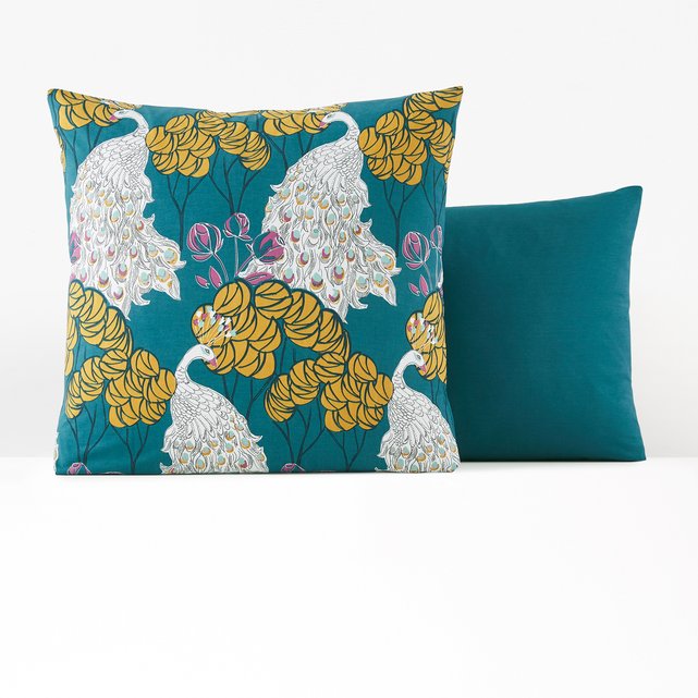 peacock blue pillow cases
