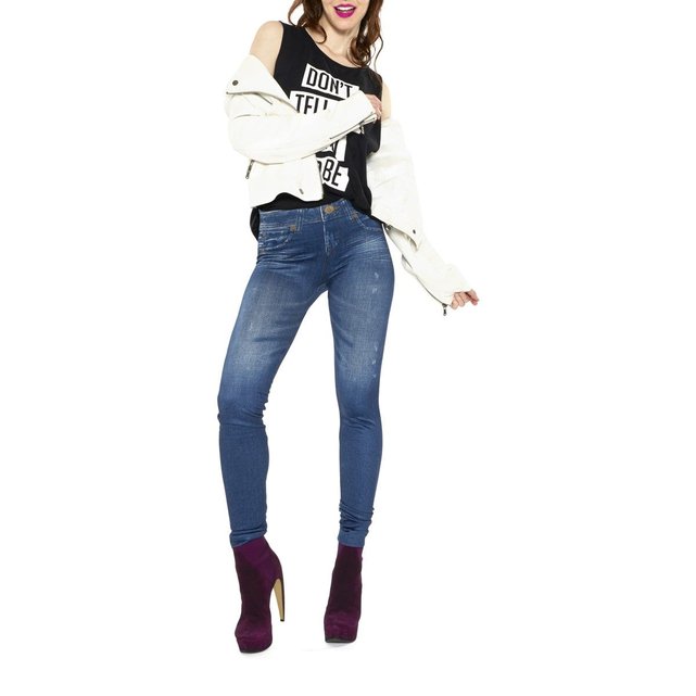 leggings Lauve jeans Redoute La Collants bleu Thermo dwxOH16d